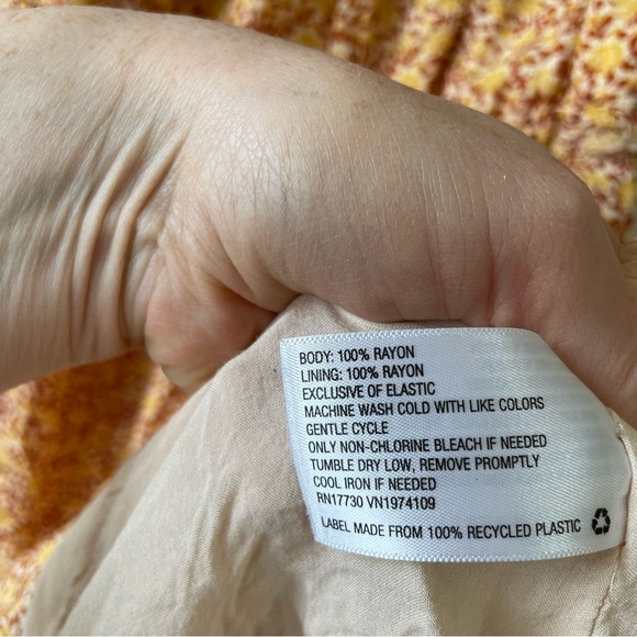 🌼UNIVERSAL THREAD Golden yellow and rust orange floral maxi dress - Picture 8 of 8